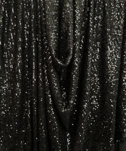 Black Sequin on Velvet – KikiTextiles